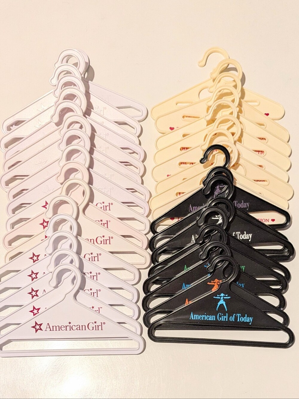 American Girl Pleasant Company Mixed Vintage & Modern Hanger Lot of 32